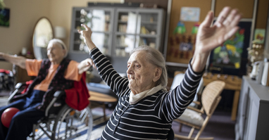 Platba v domově pro seniory