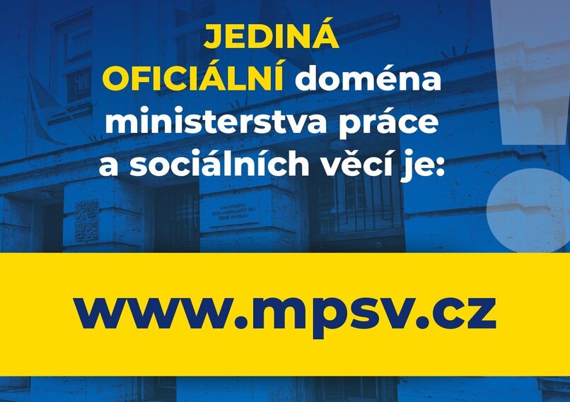 Falešné domény napodobují web MPSV