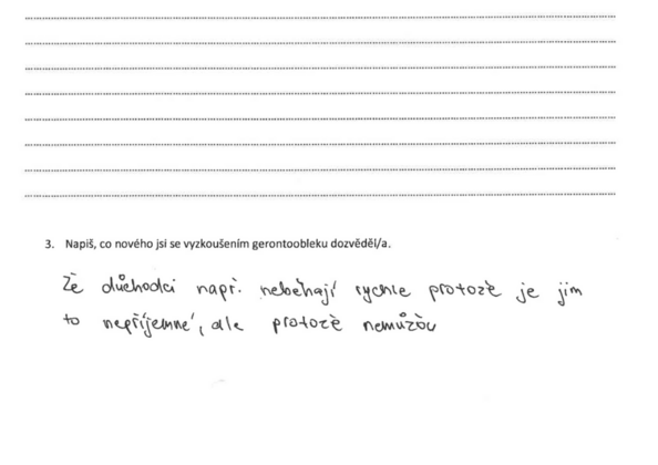 Gerontooblek na Gymnáziu Thomase Manna