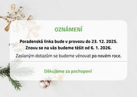 Provoz poradenské linky přes svátky