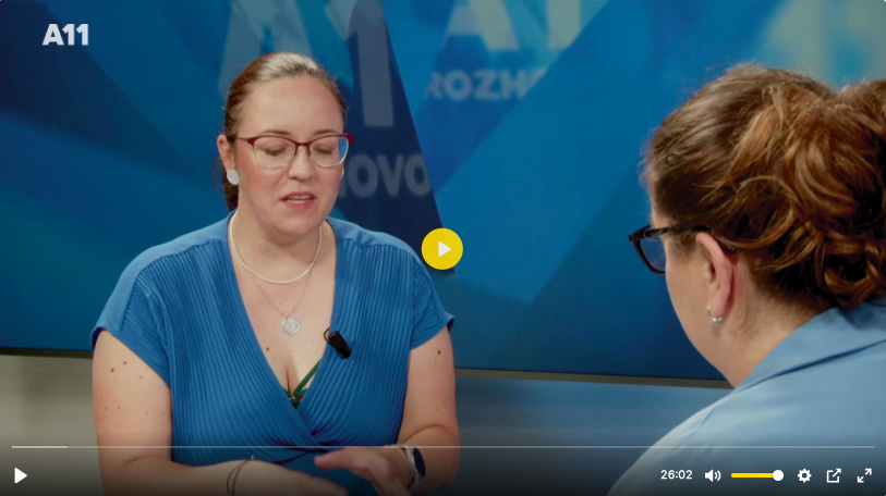 Tereza Brunerová v Televizi A11 Tereza Brunerová v Televizi A11