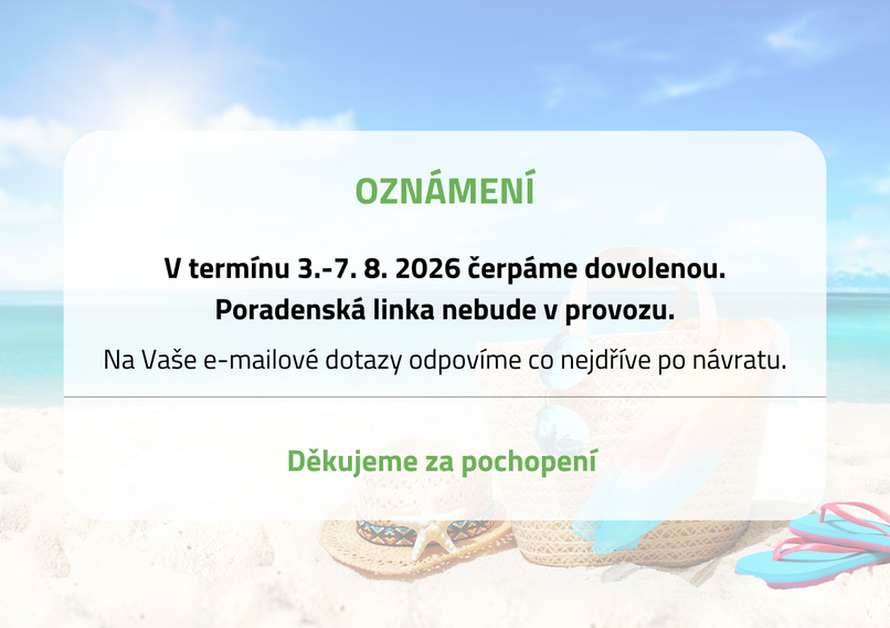 V srpnu čerpáme dovolenou