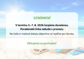 V srpnu čerpáme dovolenou